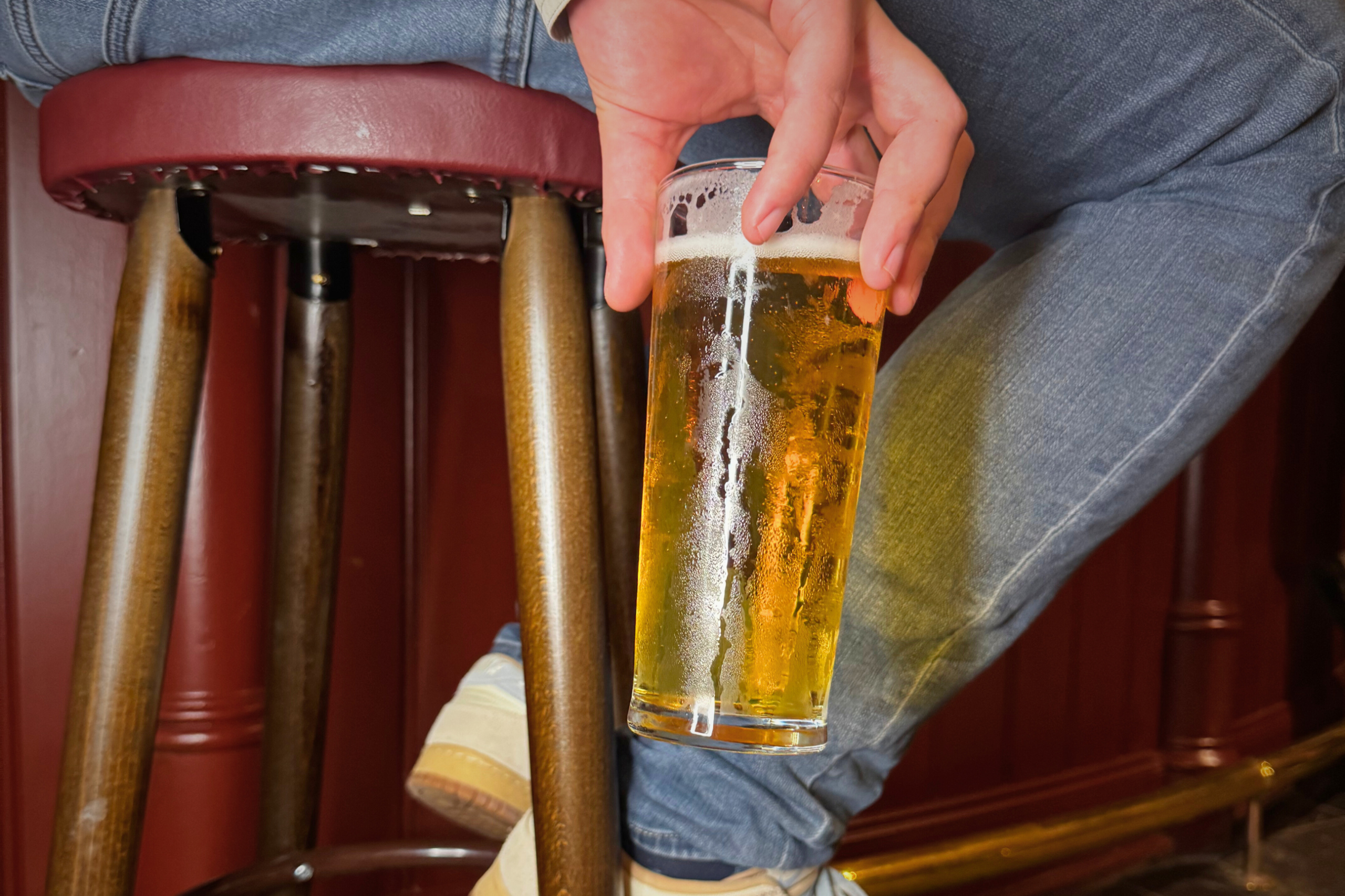 Hawkstone Lager on draft